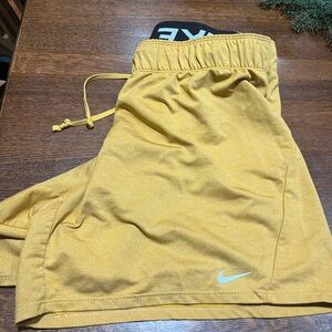 Nike women’s Yellow 
 Shorts